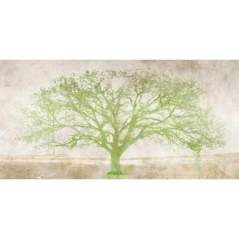 Green Tree Gold Ornate Wood Framed Art Print with Double Matting by Aprile, Alessio