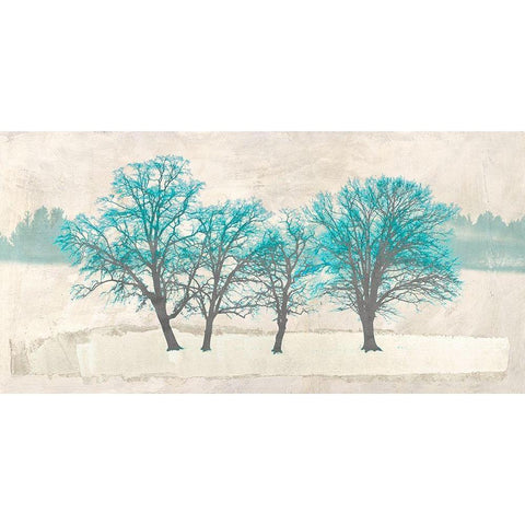 A Winters Tale Black Modern Wood Framed Art Print by Alessio, Aprile