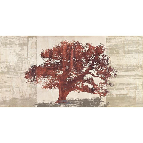 Rusty Tree Panel Black Modern Wood Framed Art Print by Aprile, Alessio