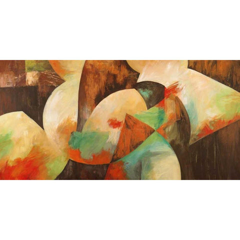 Be Bop Black Modern Wood Framed Art Print with Double Matting by King, Amber