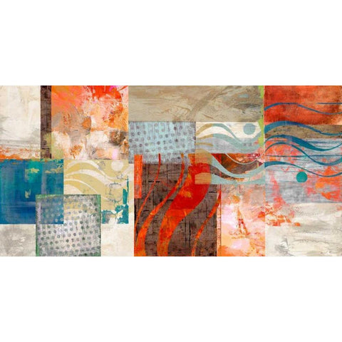 Summertime White Modern Wood Framed Art Print by King, Amber