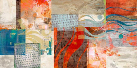 Summertime Black Ornate Wood Framed Art Print with Double Matting by King, Amber