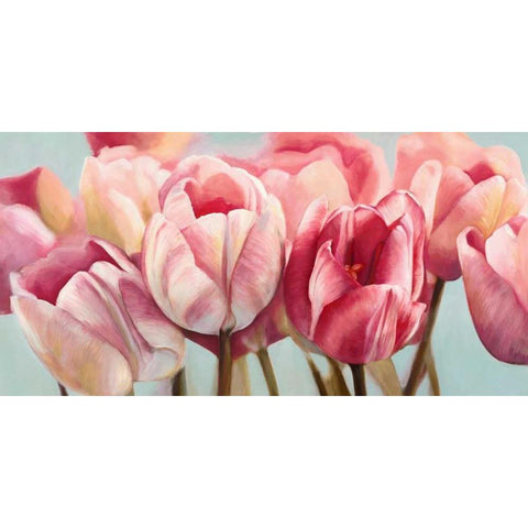 Printemps Black Modern Wood Framed Art Print by Ann, Cynthia