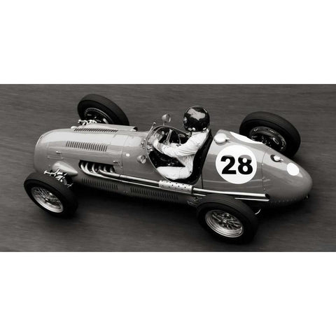 Historical race car at Grand Prix de Monaco Gold Ornate Wood Framed Art Print with Double Matting by Seyfferth, Peter
