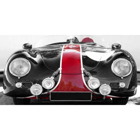 Roaring Bullet Black Modern Wood Framed Art Print by Gasoline Images