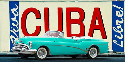 Cuba Libre, Havana Black Ornate Wood Framed Art Print with Double Matting by Gasoline Images