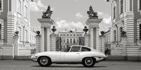 Princess at the Palace White Modern Wood Framed Art Print with Double Matting by Gasoline Images