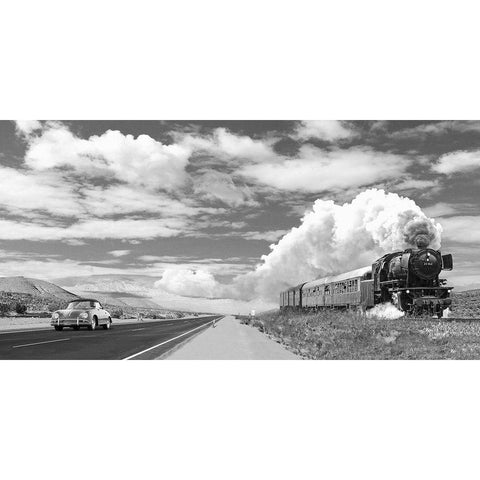 Interstate 59 - detail Black Modern Wood Framed Art Print with Double Matting by Gasoline Images