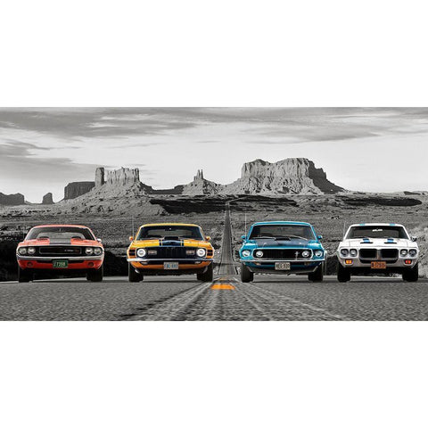 American Bullets - BW White Modern Wood Framed Art Print by Gasoline Images