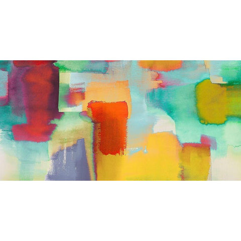 Colors of nature Black Modern Wood Framed Art Print with Double Matting by Asia, Rivieri