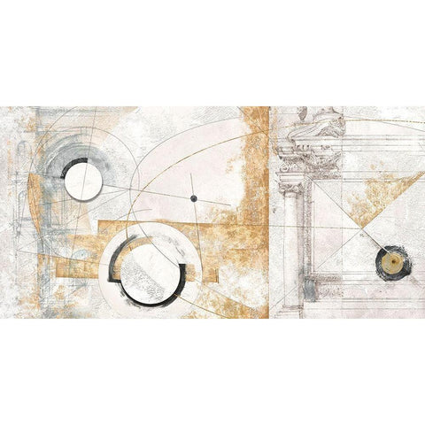Vestigia White Modern Wood Framed Art Print by Armenti, Arturo
