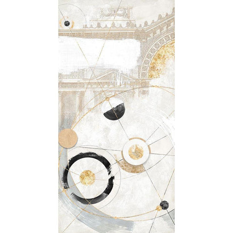 Equilibrio Black Modern Wood Framed Art Print with Double Matting by Arturo, Armenti