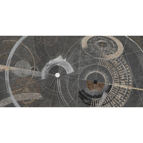 Proiezioni zodiacali Gold Ornate Wood Framed Art Print with Double Matting by Armenti, Arturo