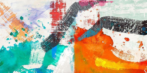 Blinking White Modern Wood Framed Art Print with Double Matting by Anne, Munson