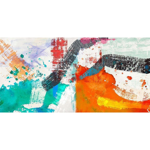 Blinking White Modern Wood Framed Art Print by Anne, Munson