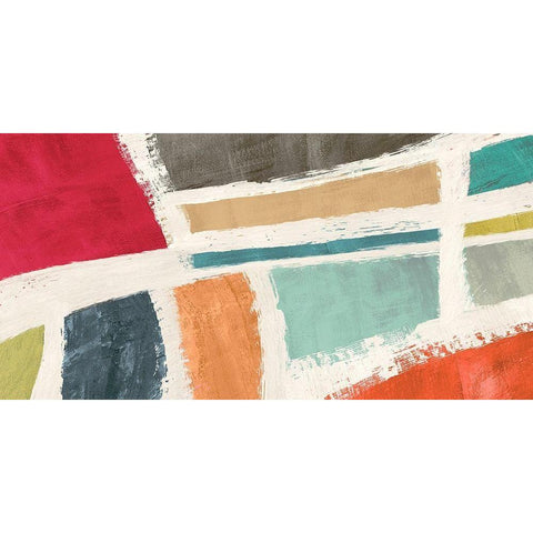 The Sands White Modern Wood Framed Art Print by Anne, Munson