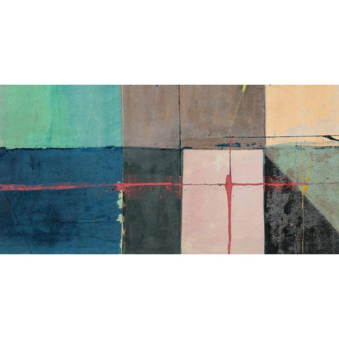 Collective Spirit (detail) Black Modern Wood Framed Art Print with Double Matting by Munson, Anne