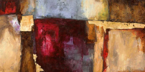 Rosso fiorentino White Modern Wood Framed Art Print with Double Matting by Bacci, Leonardo