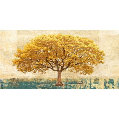 Gilded Oak White Modern Wood Framed Art Print by Bacci, Leonardo