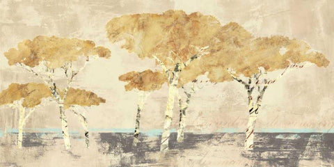 Antibes White Modern Wood Framed Art Print with Double Matting by Bacci, Leonardo