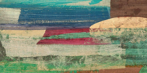 Early Morning on the Enchanted Lagoon Black Ornate Wood Framed Art Print with Double Matting by Leonardo, Bacci