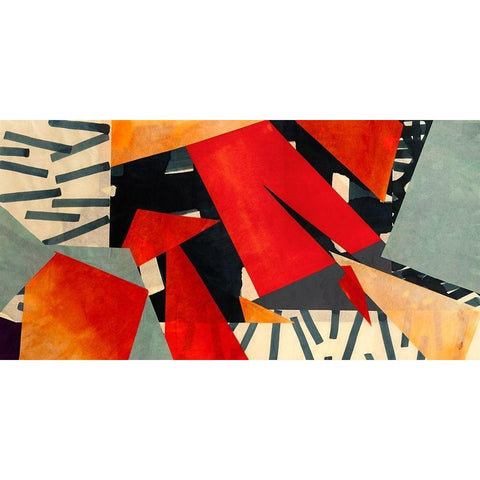 Memphis Blues Gold Ornate Wood Framed Art Print with Double Matting by Bacci, Leonardo