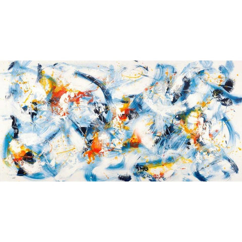 Gestures in Motion White Modern Wood Framed Art Print by Ferri, Bob