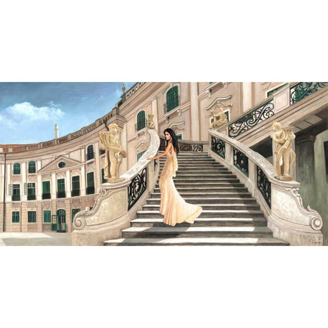 Grand Palais Black Modern Wood Framed Art Print by Benson, Pierre