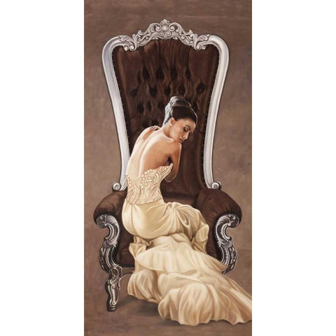Beautiful Queen I Black Modern Wood Framed Art Print by Benson