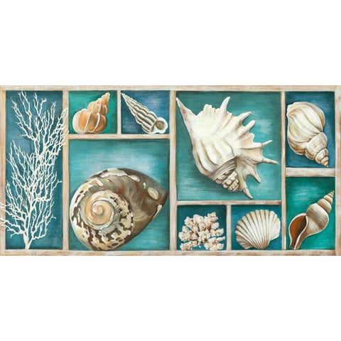 Collection of Memories Black Modern Wood Framed Art Print with Double Matting by Broome, Ted