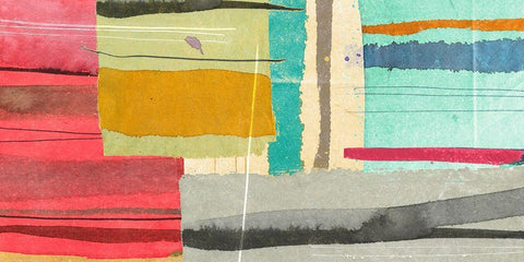 Straight Away White Modern Wood Framed Art Print with Double Matting by Viola, Bertel