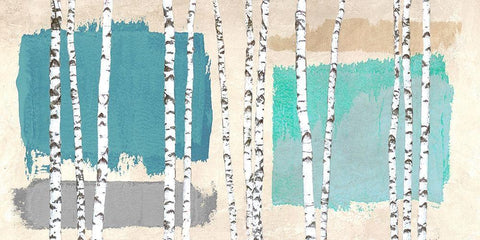 Minimal Nature I White Modern Wood Framed Art Print with Double Matting by Viola, Bertel