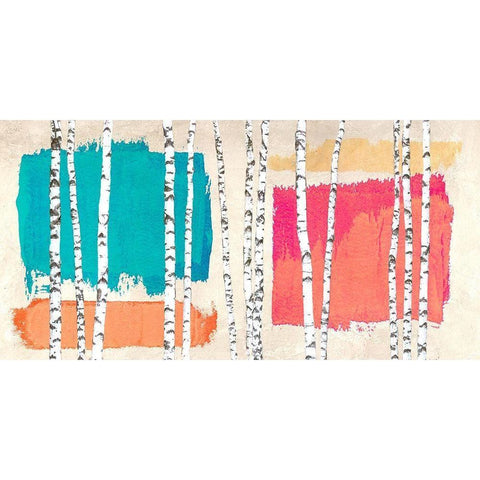 Minimal Nature II Black Modern Wood Framed Art Print with Double Matting by Viola, Bertel