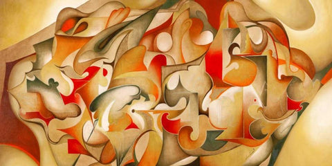 Estate White Modern Wood Framed Art Print with Double Matting by Ceccarelli, Laura