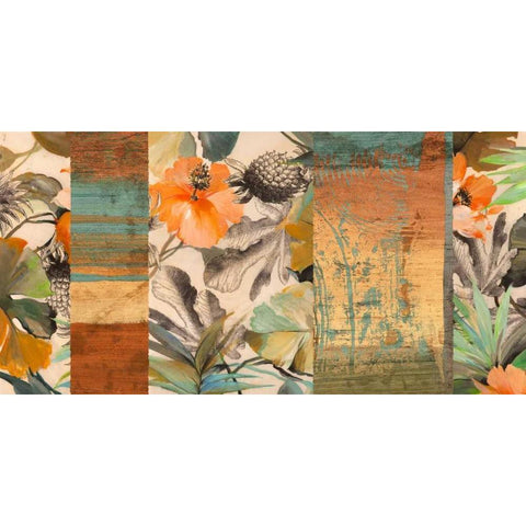 Jungle II Black Modern Wood Framed Art Print with Double Matting by Grant, Eve C.