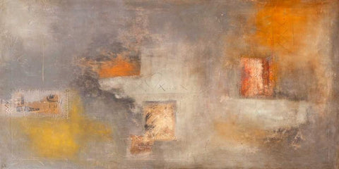 Soffio del tempo White Modern Wood Framed Art Print with Double Matting by Simoncelli, Charaka