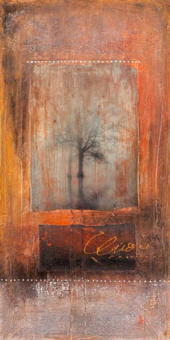 Spiritus Mundi White Modern Wood Framed Art Print with Double Matting by Simoncelli, Charaka