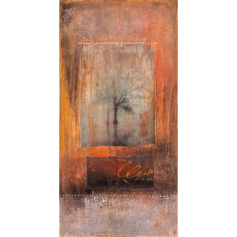 Spiritus Mundi Gold Ornate Wood Framed Art Print with Double Matting by Simoncelli, Charaka