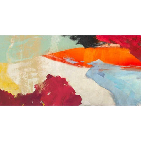 Sha-Zaam Black Modern Wood Framed Art Print by Olin, Chaz