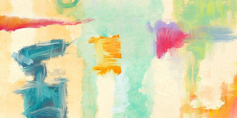 Colorama White Modern Wood Framed Art Print with Double Matting by Olin, Chaz