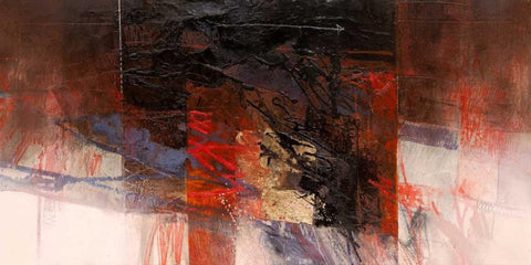 Le nebbie dense White Modern Wood Framed Art Print with Double Matting by Censini