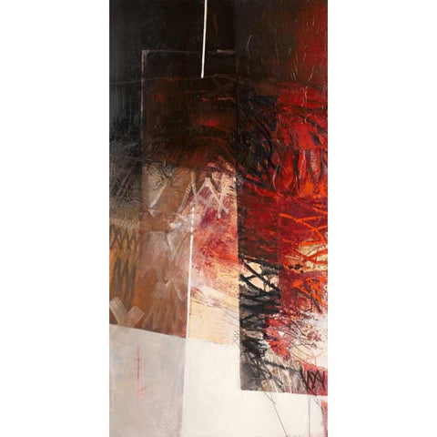 Paesaggio I Black Modern Wood Framed Art Print by Censini