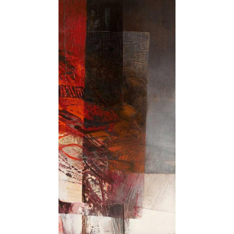 Paesaggio II White Modern Wood Framed Art Print by Censini