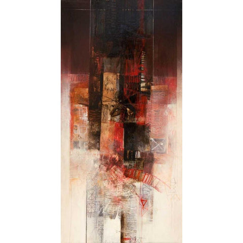 Il teorema dei ritmi Black Modern Wood Framed Art Print with Double Matting by Censini