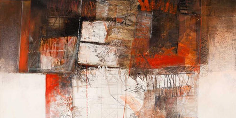 Attese Black Ornate Wood Framed Art Print with Double Matting by Censini, Giuliano