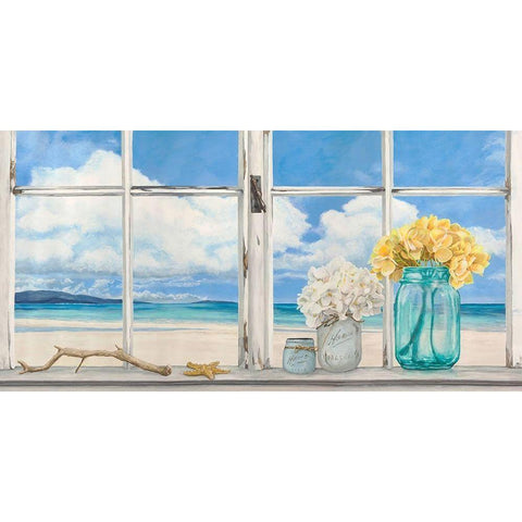 Atlantique Gold Ornate Wood Framed Art Print with Double Matting by Dellal, Remy