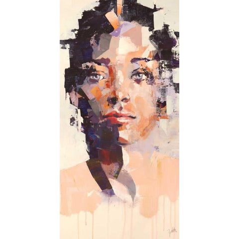 Human Aerodynamics 4 Black Modern Wood Framed Art Print by Moschetta, Dario