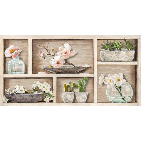 Fleurs et Memoires I Black Modern Wood Framed Art Print by Dolci, Elena