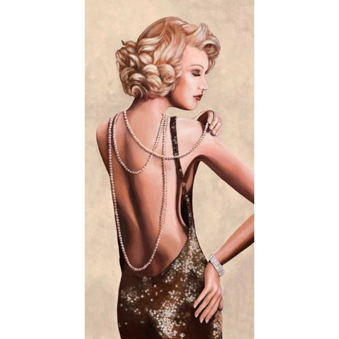 Red Carpet Black Modern Wood Framed Art Print by Duval, Sonya