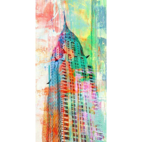 The Skyscraper 2.0 Gold Ornate Wood Framed Art Print with Double Matting by Chestier, Eric